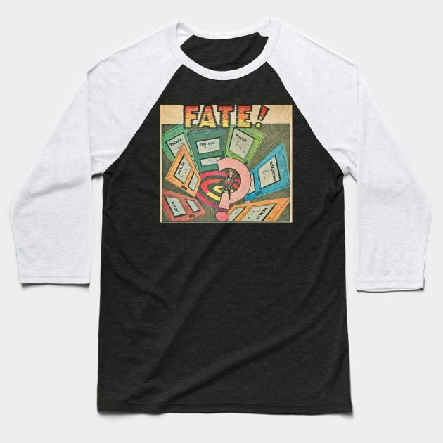 Comic book art about fate Baseball T-Shirt by Comic Dzyns